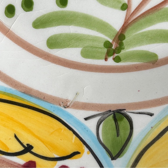 Decorative Hand Painted Floral Wall Plate Spain - Picture 6 of 7